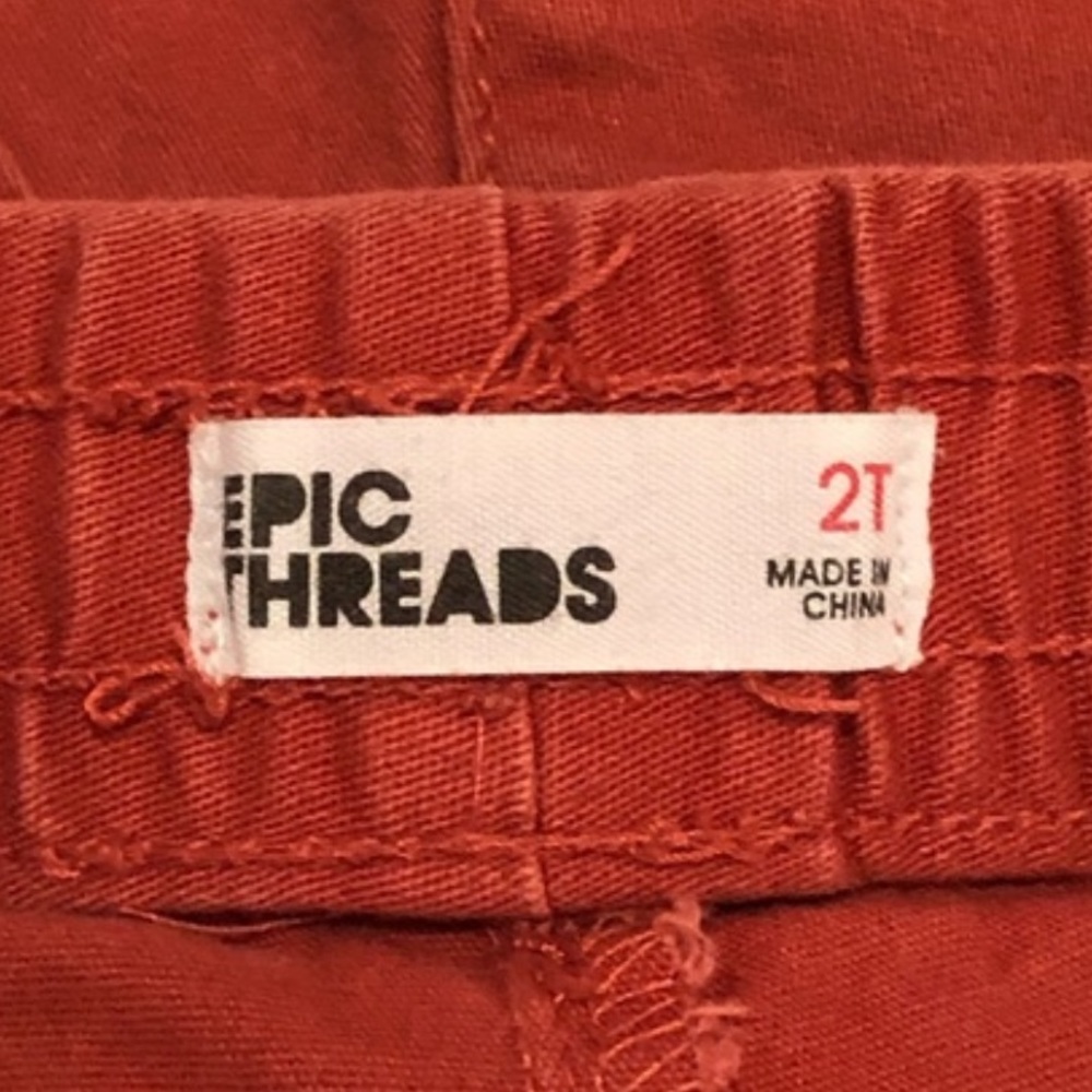Epic Threads Boys Cuffed Light Red Shorts Size 2T - Picture 3 of 8